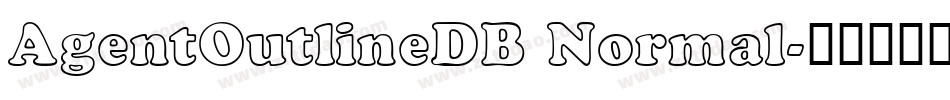 AgentOutlineDB Normal字体转换